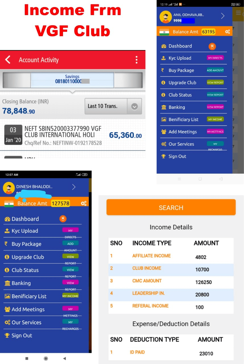Join 1770 Rs. And Earn 13 caror in just 1 manth vgf club no 1 crowd funding systm ke sath Jude sapno ko sakar kare .100% grunated cantect me .8318269470
