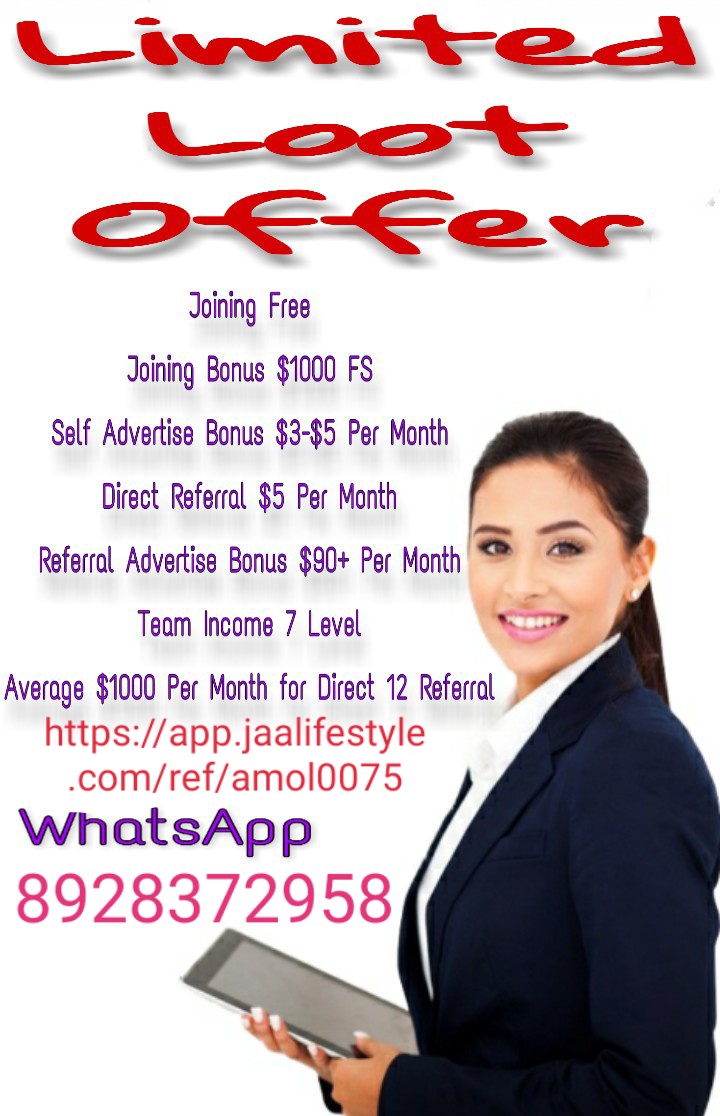 Free free get jaa lifestyle 1000/-$.